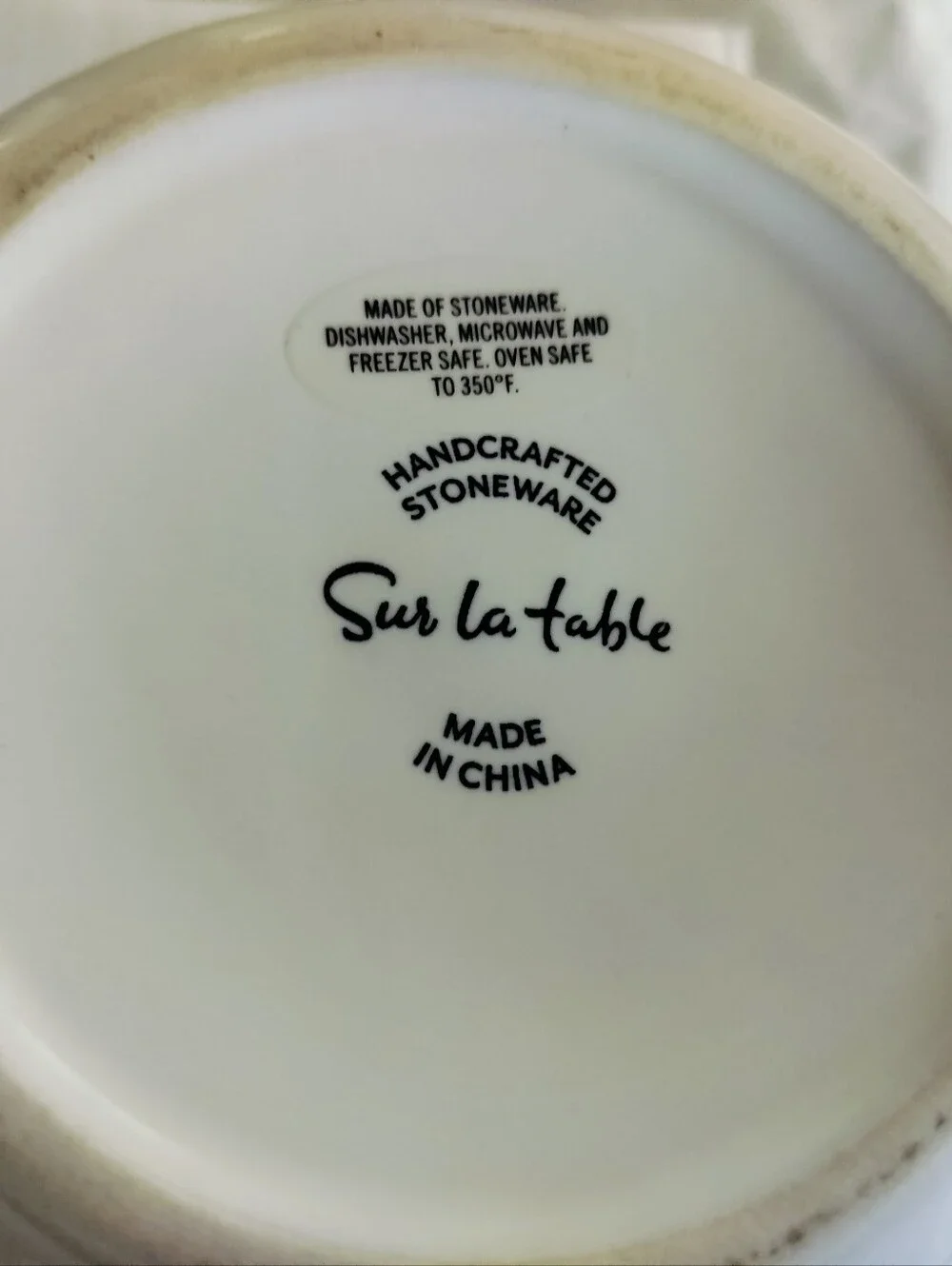 Sur La Table Handcrafted White Stoneware Double-Handled Soup Bowls - Set of 2